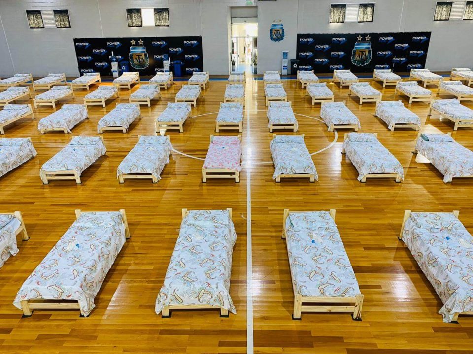 Por el coronavirus, la AFA transformó su predio en un centro de salud