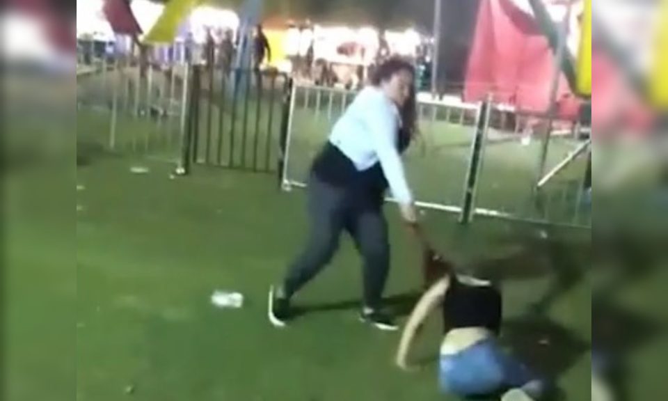 Brutal golpiza a una joven en medio de un festival provincial