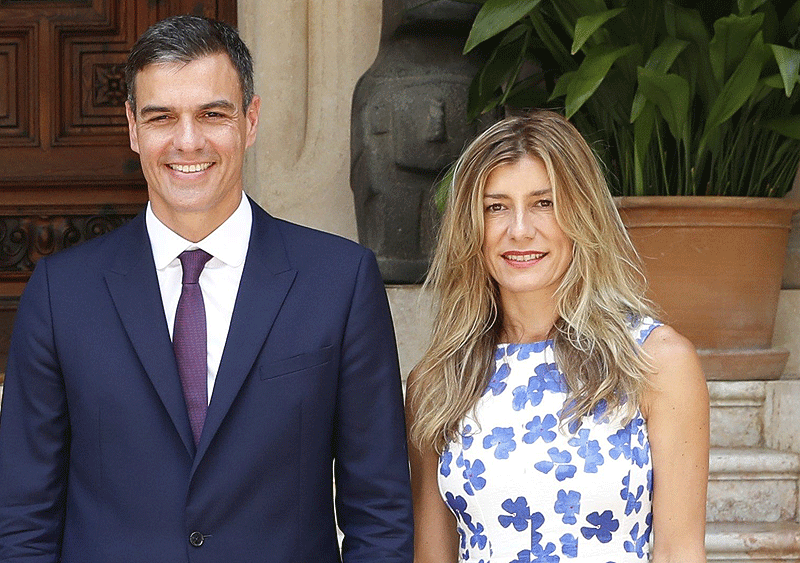 La esposa del Presidente de España dio positivo en coronavirus
