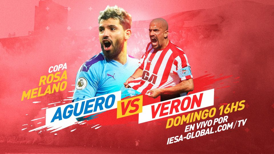 La insólita copa que disputarán el Kun Agüero y Juan Sebastián Verón tras el blooper viral