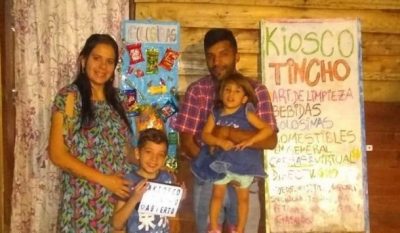 Una familia cobró el bono de .000 y decidió abrir un kiosko