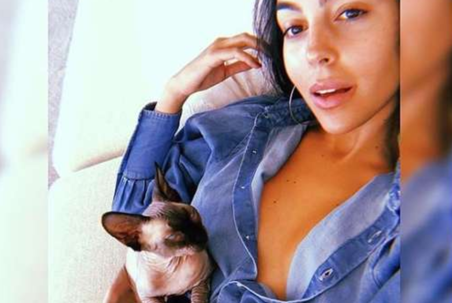 La tierna elección musical de la novia de Cristiano Ronaldo para mostrar cómo mima a su gatito