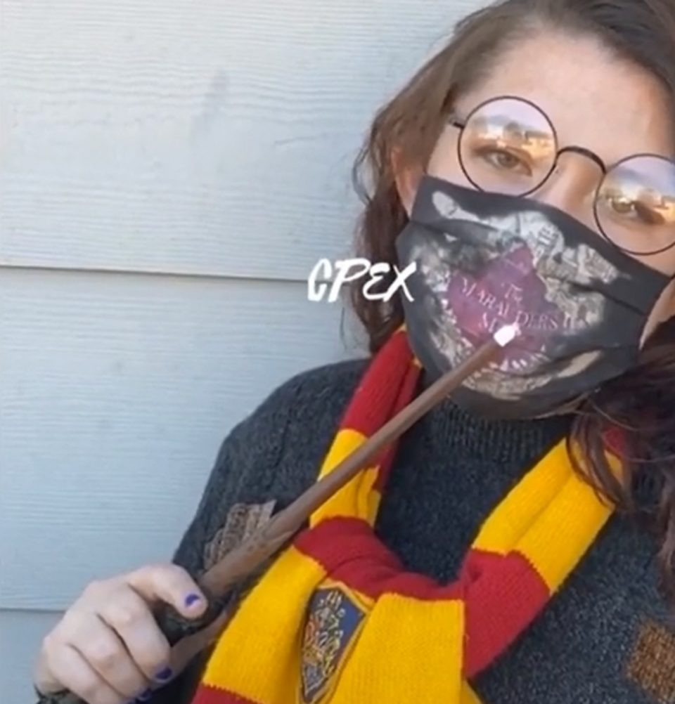 “Travesura realizada”: crean un tapaboca inspirado en Harry Potter