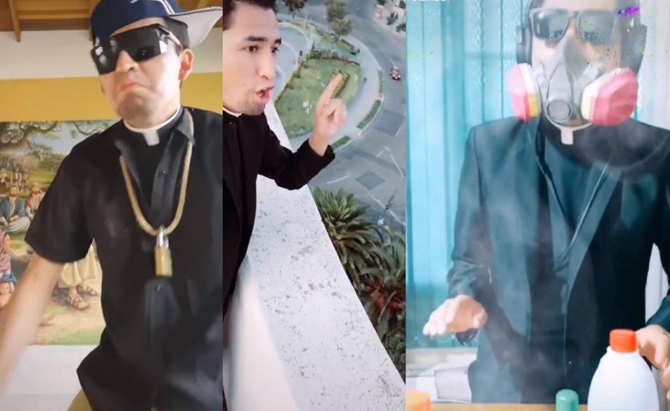 Un cura “tiktoker” apela al humor para advertir a quienes no cumplen la cuarentena