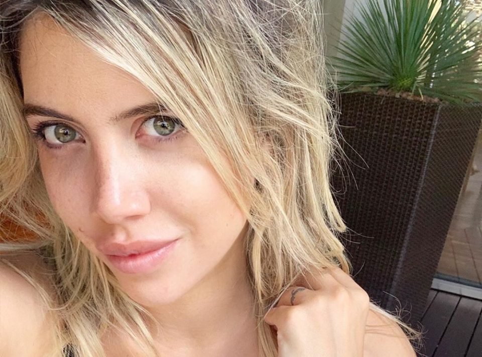 Wanda Nara compartió una foto haciendo home office desde Italia 
