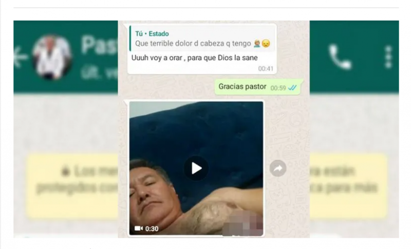 Un pastor ofreció ayudar a su vecina y este le envió un video porno