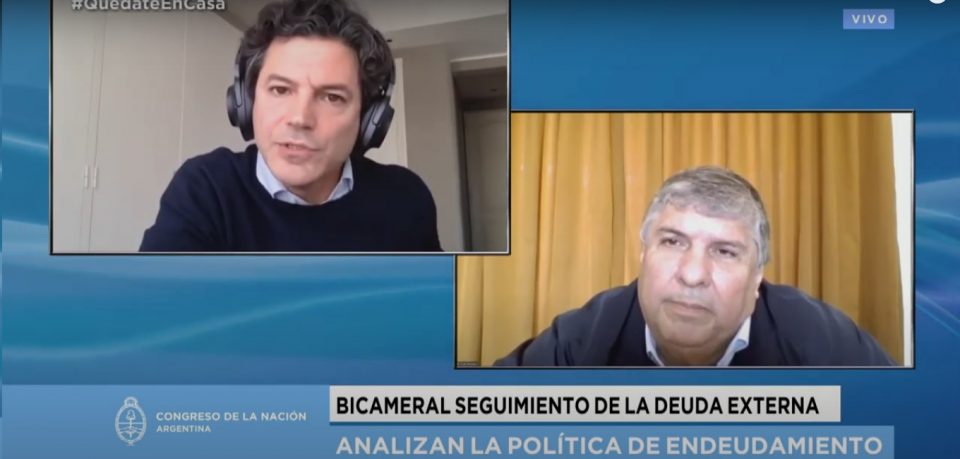 Encendidísimo cruce en la comisión virtual sobre la deuda externa: “Usted me quiere llevar puesto”
