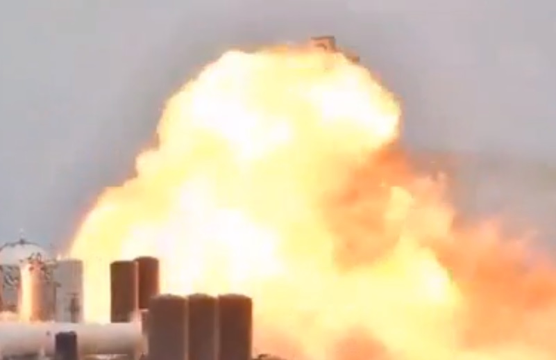 Video: impresionante explosión de un cohete de SpaceX