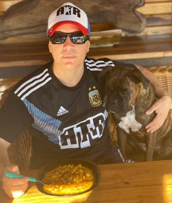 La foto de Pablo Lescano con un (particular) animal que sorprendió a sus fanáticos