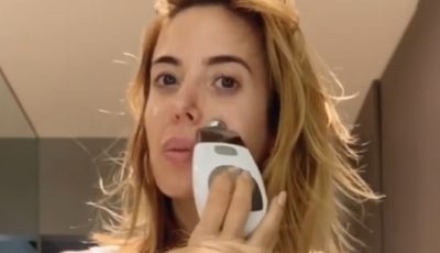 Jesica Cirio le pasó la “maquinita” facial a su hija y estallaron las redes