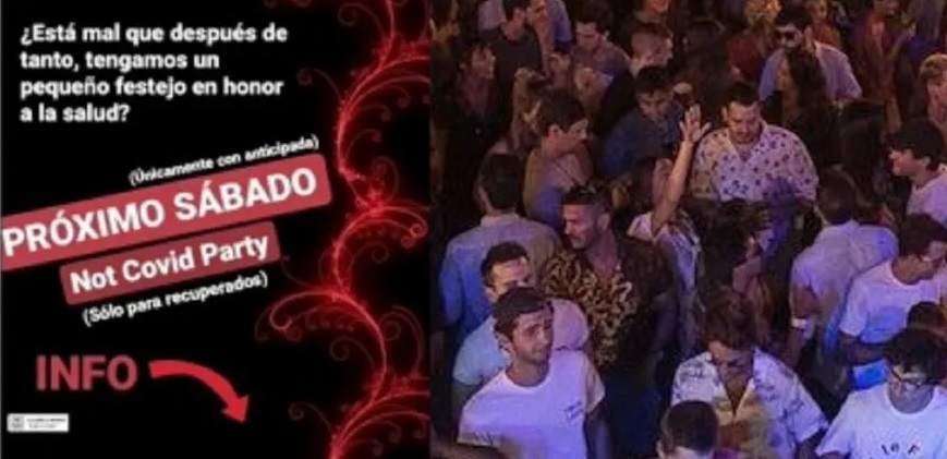 “Not Covid Fest”: venden entradas para una fiesta “solo para recuperados” de coronavirus
