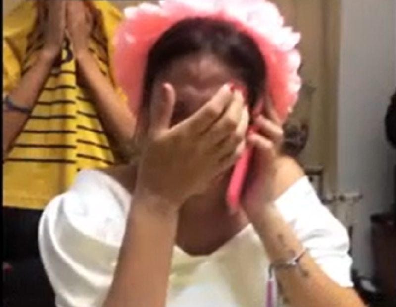 Video: el llanto de Barbie Vélez en su festejo de cumpleaños en cuarentena