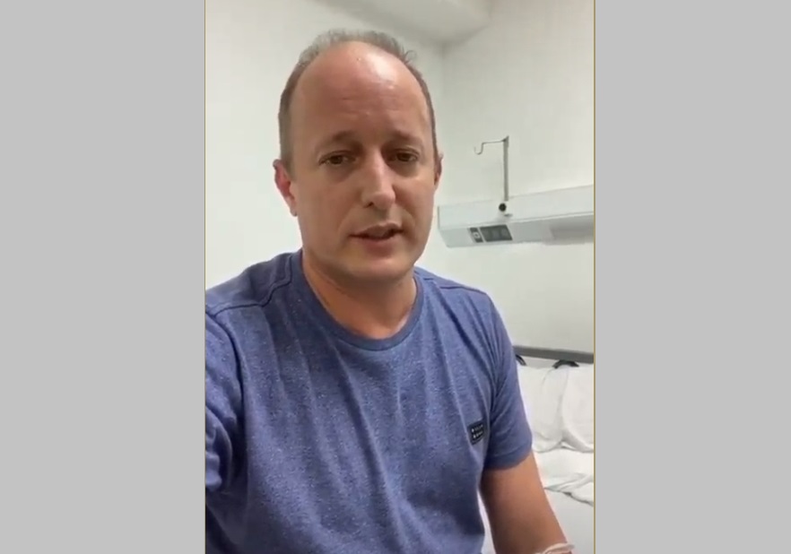 Coronavirus: Martín Insaurralde sufrió un pico de fiebre y sigue en observación