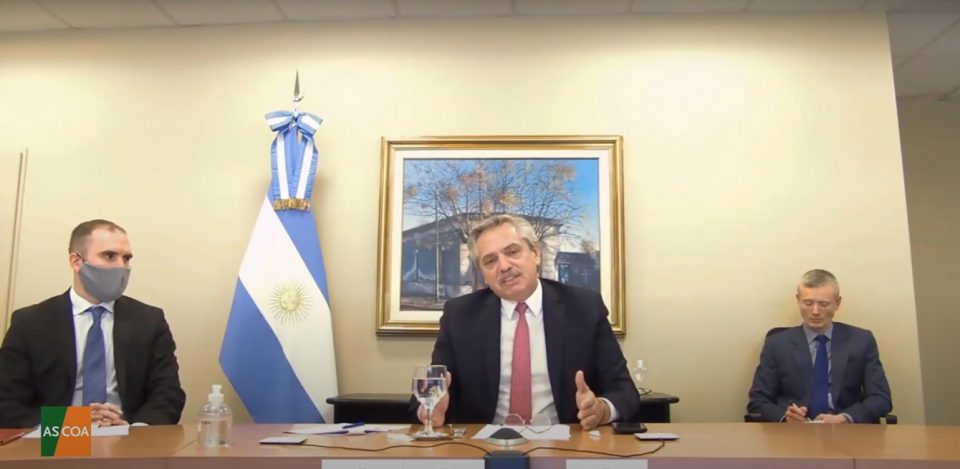 Alberto Fernández le habló a los bonistas: “Ayuden a Argentina a salir de esta postración”