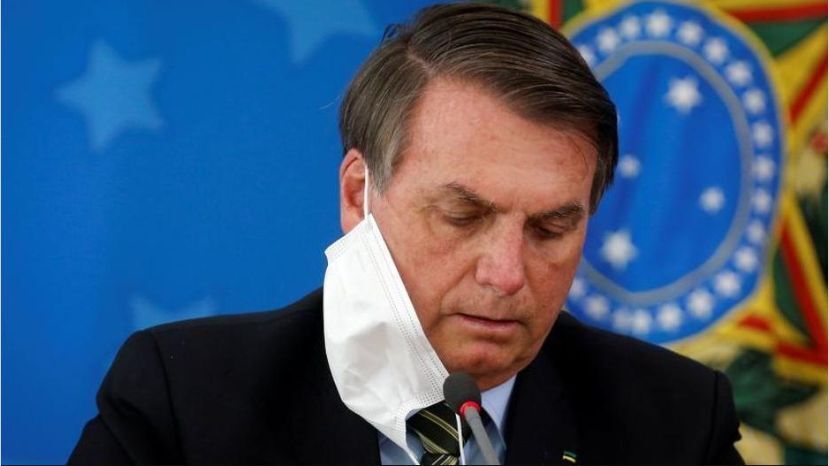 Un ñandú picó a Bolsonaro en plena cuarentena por el coronavirus