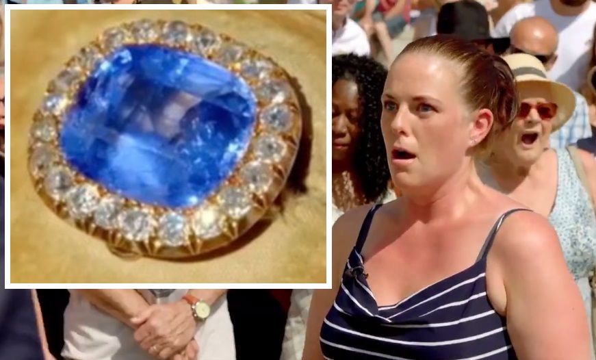 Llevó a tasar un broche “con una mancha azul” y descubrió que era un zafiro