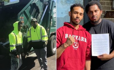 Ejemplo de superación: un joven dejará su trabajo de recolector de basura para estudiar en Harvard