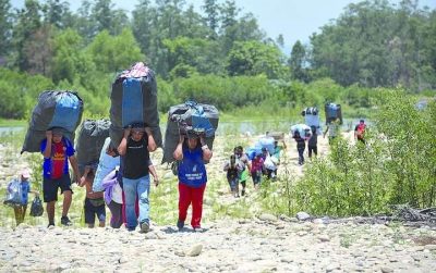 Gendarmería echó a varios ciudadanos bolivianos que intentaron ingresar por la frontera de Salta