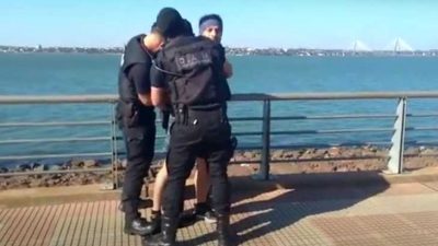 Cuarentena: salió a correr sin barbijo, insultó a un policía y quedó detenido