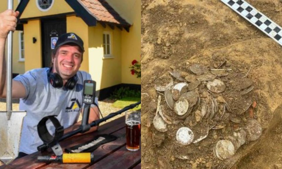 Encontró “el mayor tesoro de su vida” (valuado en 130 mil dólares) enterrado atrás de un pub