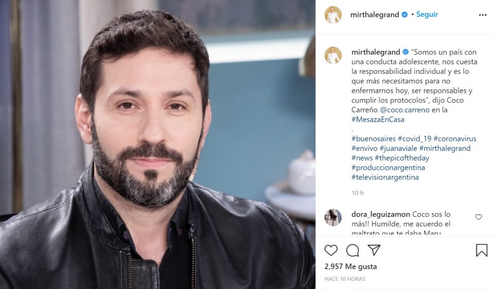 “Sentí que mi papá no iba a sobrevivir”, Coco Carreño contó que su padre era médico y murió por coronavirus