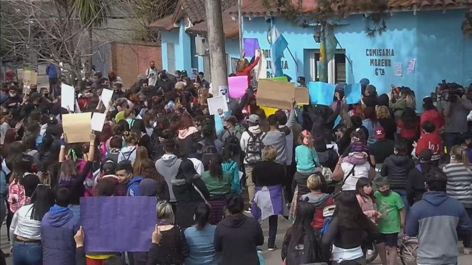 Balas de goma e incidentes durante las protestas por el crimen de Ludmila