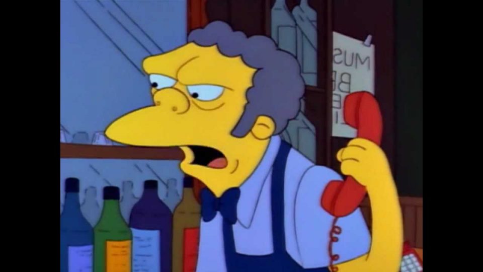 Los Simpson: revelaron cuál es el número que marca Bart cuando llama a la taberna Moe
