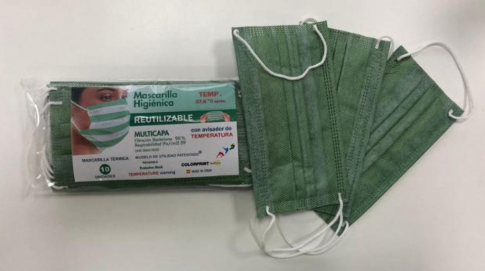 Crearon un barbijo anticoronavirus que cambia de color al detectar fiebre