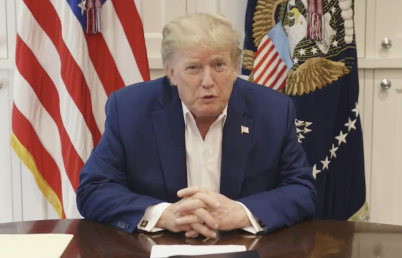 Donald Trump envió un mensaje desde el hospital: “Venceremos al coronavirus” 