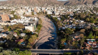 Villa Carlos Paz: Histórica bajante en el Río San Antonio