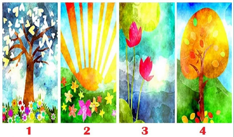 Test visual: cuál de los cuatro dibujos asociás con la felicidad