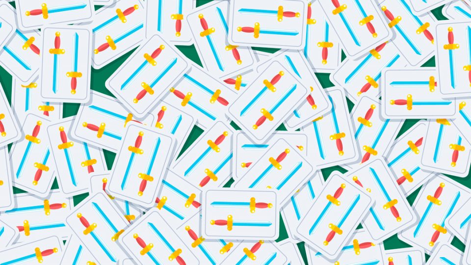 Encontrar las 4 cartas con tres espadas, el reto visual que desafía a los expertos