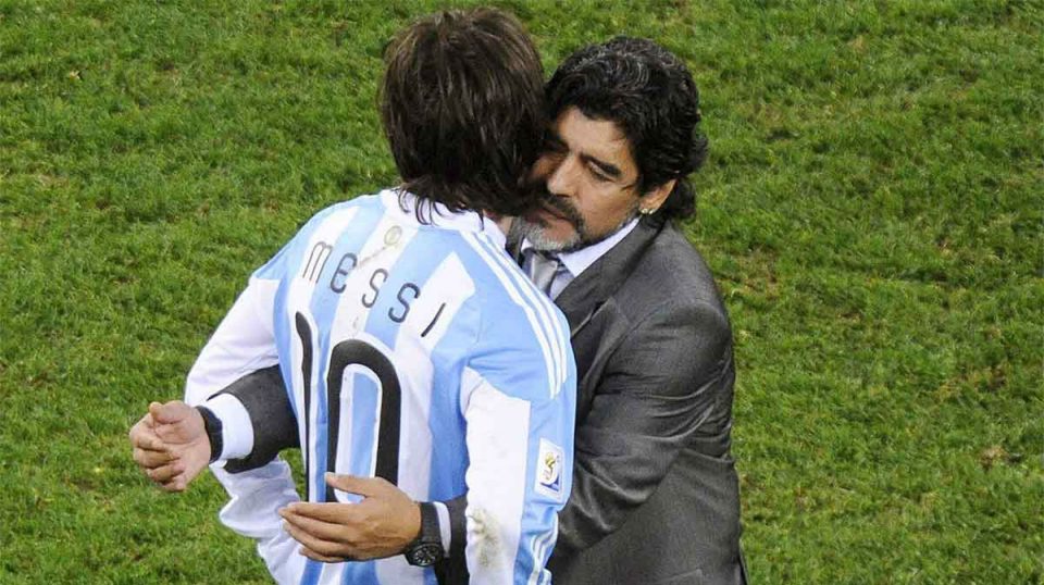 El alentador mensaje de Lionel Messi a Diego Maradona: “Te queremos ver bien”