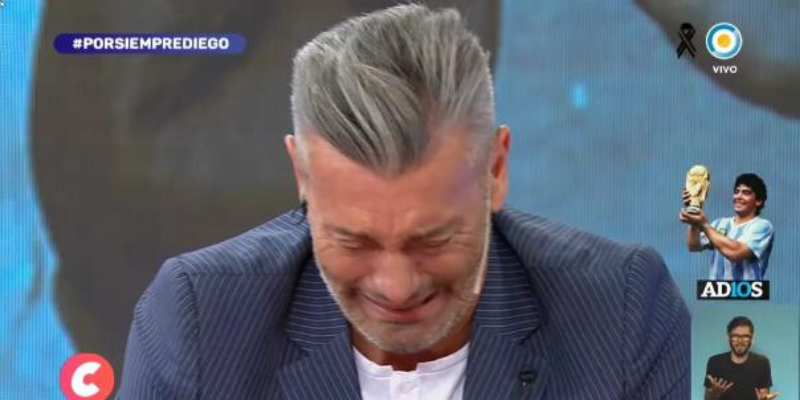 El desgarrador llanto de Sergio Goycochea en vivo durante el velatorio de Diego Maradona: “Es un pedazo de vida que se te va”