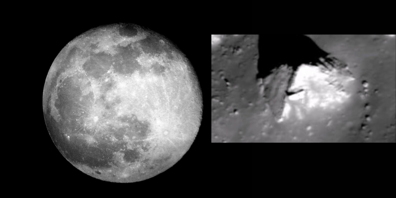 Una foto de la NASA revelaría una “pirámide” en la Luna