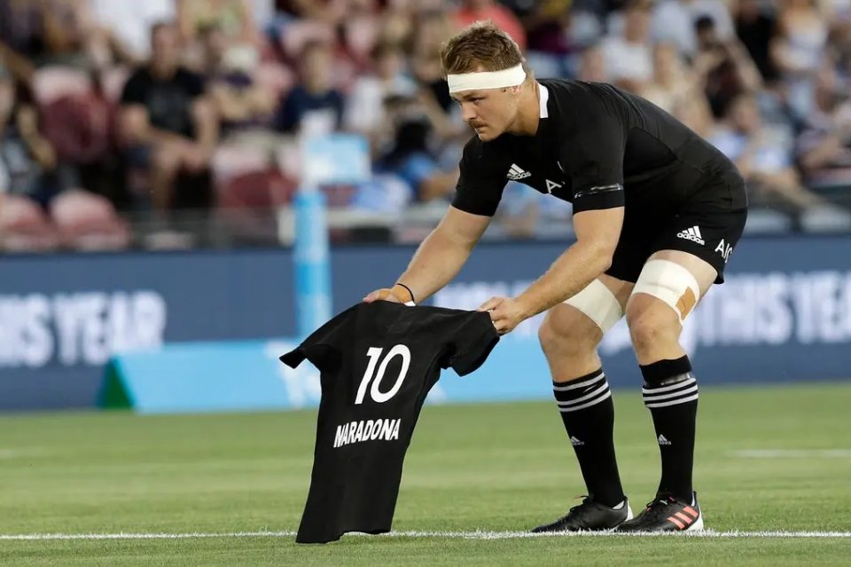 El memorable homenaje de los All Blacks a Diego Maradona en el Haka ante Los Pumas