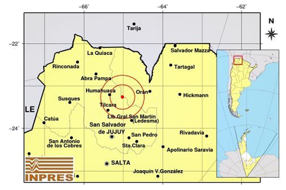 Se sintió un fuerte sismo en Salta y Jujuy