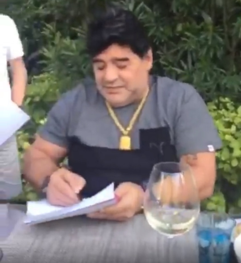 Matías Morla publicó un video inédito de Diego Maradona hablando en otro idioma