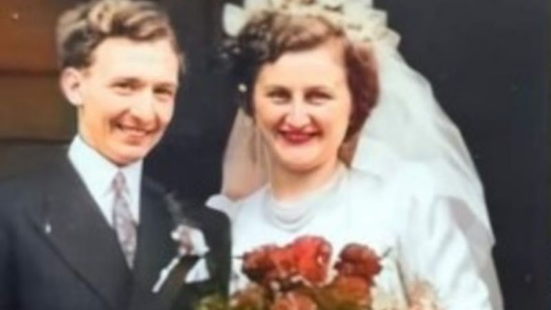 Recrearon su foto de bodas 70 años después (y quedó mejor que antes)