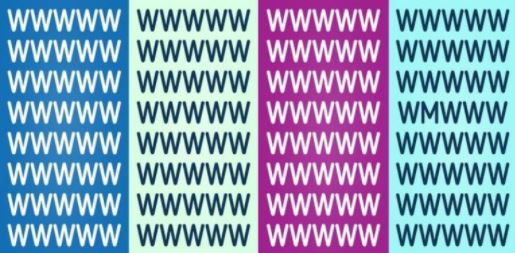 Reto visual: encontrá la M escondida entre estas W (im-po-si-ble)