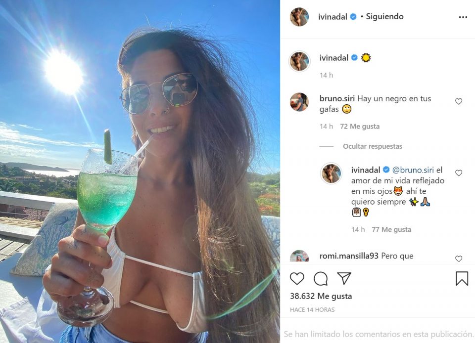 De frente y con “ventanita” iluminada por el sol, Ivana Nadal respiró verano