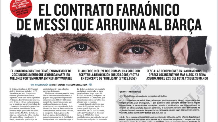 Lionel Messi y un contrato multimillonario “que arruina al Barcelona”