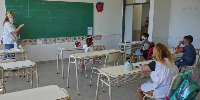 Clases presenciales: cuál es el protocolo en el caso de que haya un caso de coronavirus en el aula