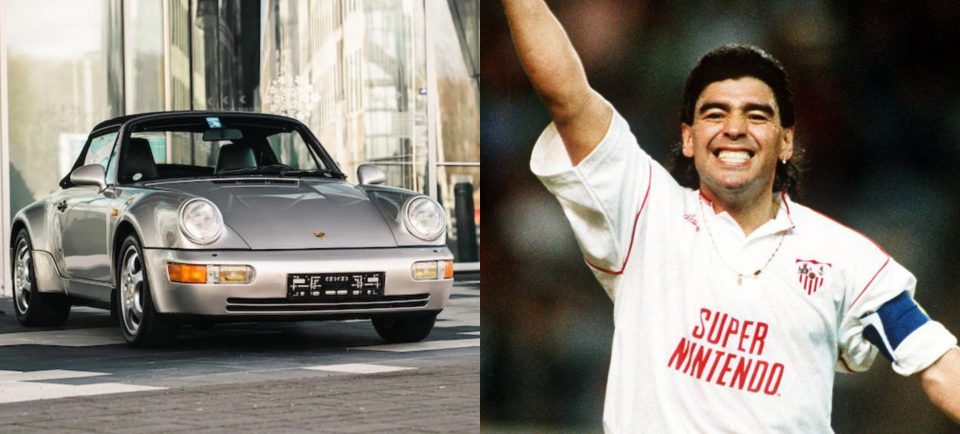Subastarán el Porsche 911 de Diego Maradona que adquirió durante su estadía en Sevilla