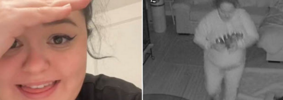 Una joven sonámbula compartió un video con sus extrañas aventuras
